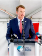 Gov. Glen Youngkin speaks at Richmond Marine Terminal on Monday